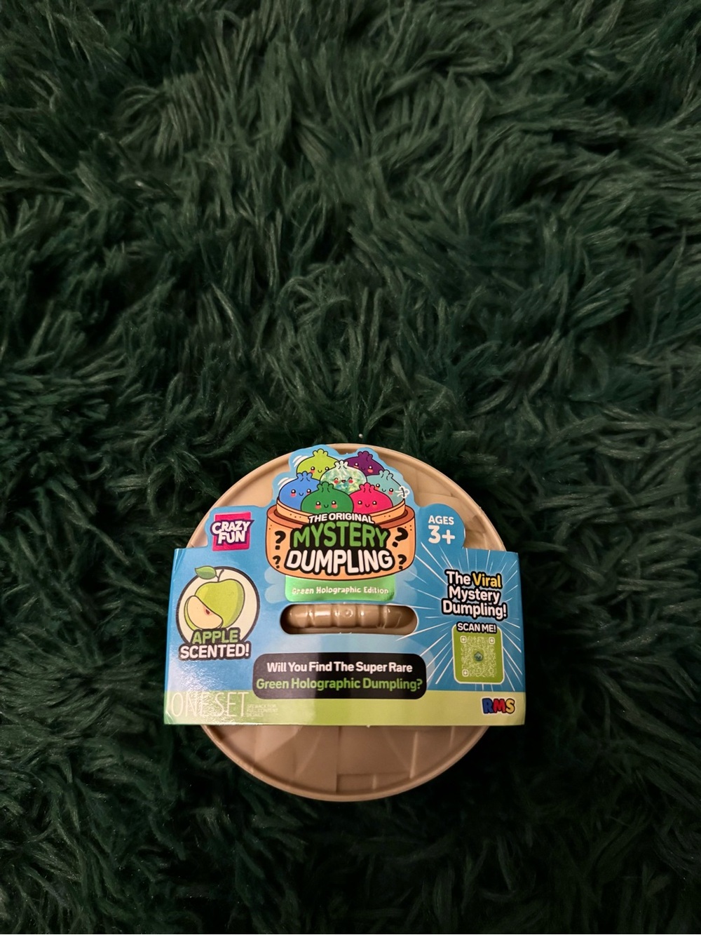 Crazy Fun Green Holographic  Mystery Squishy Dumplings Edition